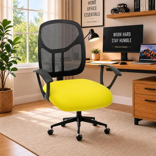 Vista 58 de Fundas de cojín elásticas resistentes al agua para silla de oficina separadas con fundas para reposabrazos, funda universal de elastano para silla