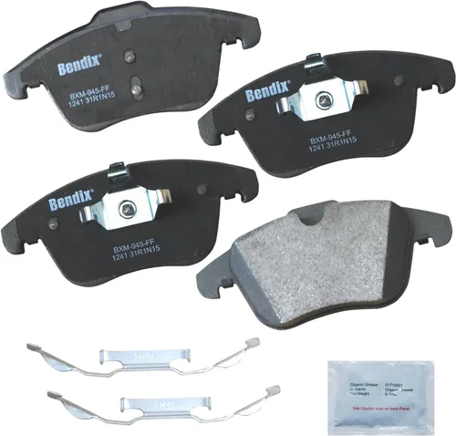 Vista 413 de Pastillas de Freno Delanteras Cerámicas Bendix Priority1 CFC430A para Modelos Selectos INFINITI G35, I30, Nissan 350Z, Altima, Juke, Maxima, Sentra