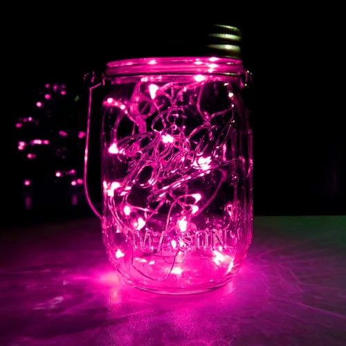 Vista 5 de Yitee 6 luces LED de 6 colores, funciona con pilas, 20 luces LED micro estrelladas de alambre de cobre plateado, lo mejor para el hogar, fiesta