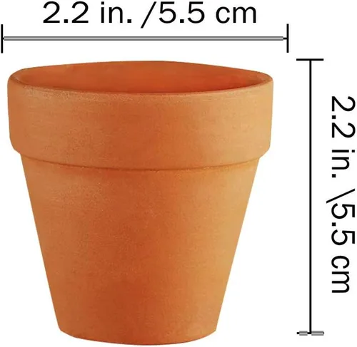 Vista 2 de 72 macetas pequeñas de arcilla – Maceta de terracota de 2 pulgadas, maceta de cerámica, maceta de terracota de flores de terracota, macetas
