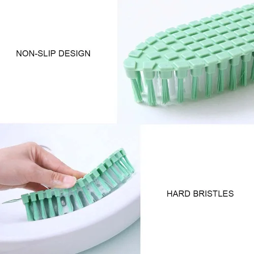 Vista 6 de Cepillo de limpieza flexible para el hogar, 2 unidades, cepillos flexibles para limpieza de cocina, agarre limpiador, esquinas de limpieza, cepillos