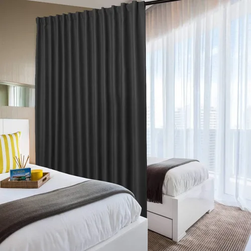 Vista 15 de DWCN Cortinas para puerta corrediza de patio - Cortinas extra anchas para puerta de vidrio, panel de cortina divisora de habitación con privacidad