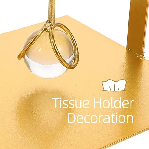 Vista 3 de KALLORY Metal Napkin Holder for Kitchen and Dining Table, Gold Square Paper Napkin Organizer with Weighted Base, Rustic Farmhouse Decor for