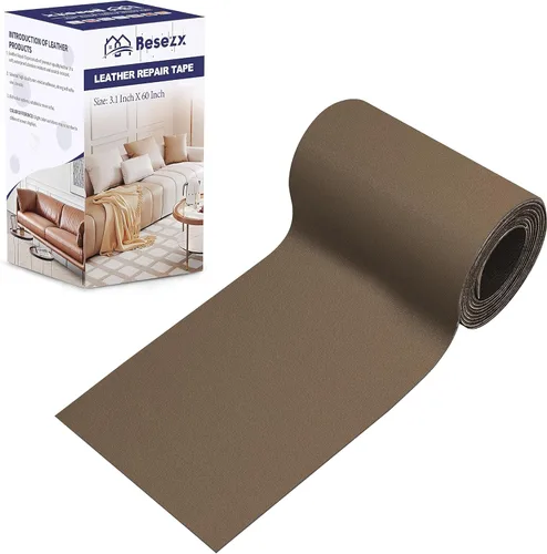 Vista 45 de Kit de cinta para reparación de cuero, parche autoadhesivo para muebles, sofá, asientos de automóvil, silla de oficina, kit de reparación de vinilo