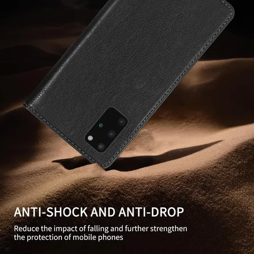 Vista 7 de Funda tipo cartera para Samsung Galaxy S20 Plus con bloqueo RFID, soporte de ranura para tarjetas, funda protectora de cuero con tapa magnética