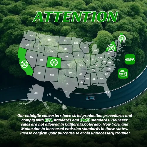 Vista 7 de Kit de convertidor catalítico frontal de alto flujo de ajuste directo para Nissan Altima 2007 2008 2009 2010 2011 2012 2013 2.5L Reemplaza 674-933