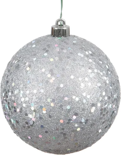 Vista 43 de Vickerman Esfera de adorno de Navidad de 10 pulgadas con acabado de caramelo, plástico inastillable, resistente a los rayos UV, decoración de árbol