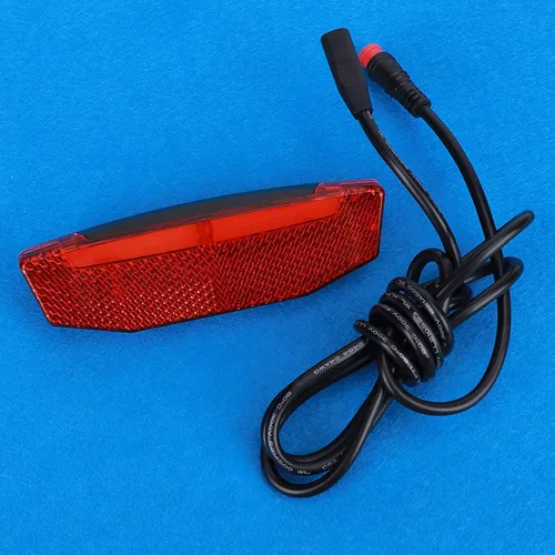 Vista 9 de Luz trasera de conducción nocturna, luz de advertencia LED de 6V-60V, impermeable, rojo, trasero, luz trasera de bicicleta eléctrica