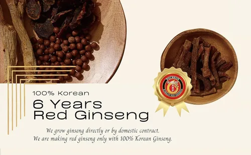 Vista 9 de Pocheon 240g (8.5oz), 100% puro coreano 6 años raíz Panax extracto de ginseng rojo oro, ginsenósido superior, saponina, suplemento de hierbas