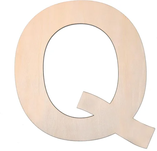 Vista 14 de Letra K de madera de 12 pulgadas de grosor, letra de madera grande sin terminar de 1/4 de pulgada de grosor para manualidades, decoración de pared