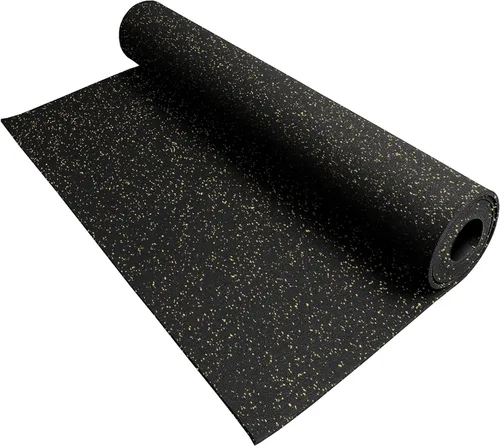 Vista 11 de IncStores Rollo de suelo de goma resistente de 3/8 pulgadas de grosor, suelo de goma reciclada flexible para un sótano, gimnasio en casa, cobertizo