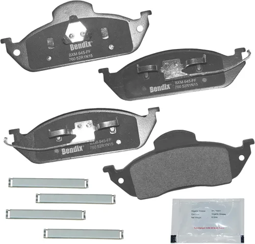 Vista 288 de Pastillas de Freno Delanteras Cerámicas Bendix Priority1 CFC430A para Modelos Selectos INFINITI G35, I30, Nissan 350Z, Altima, Juke, Maxima, Sentra