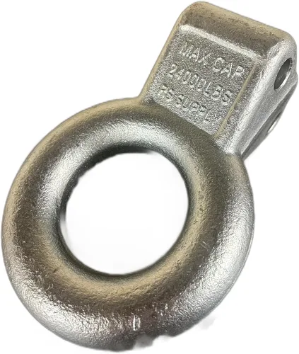 Vista 3 de Anillo de lunette de acero chapado en zinc, diámetro interior de 3 pulgadas, 24,000 libras, requiere montaje en canal