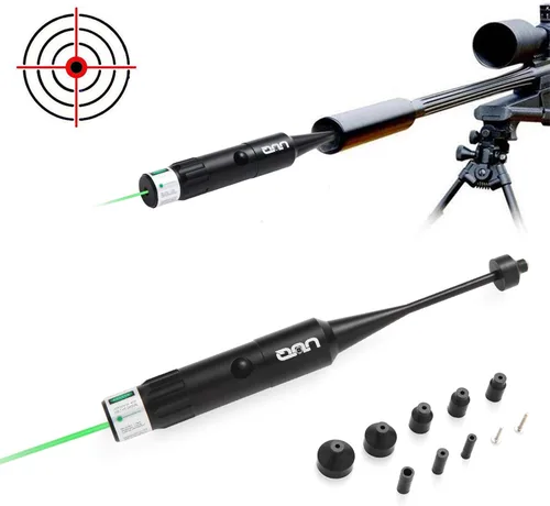 Vista 7 de UUQ Kit de mira láser rojo BoreSighter con interruptor de botón para rifles calibre 0.177 a 0.50 pistola