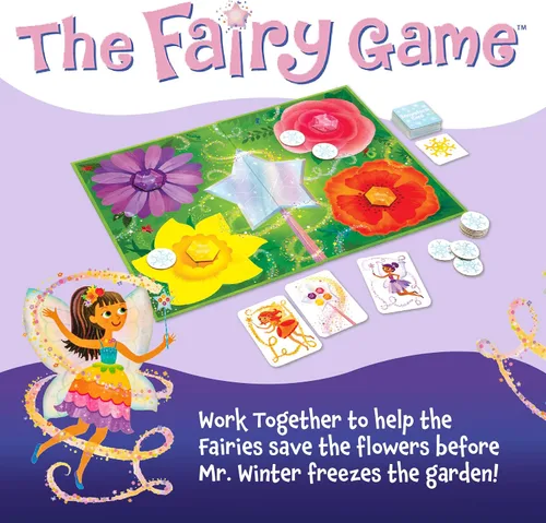 Vista 2 de Juego de hadas premio de juego cooperativo de lógica de Peaceable Kingdom y suerte para niños