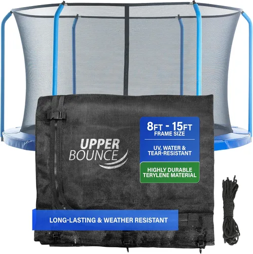Vista 7 de Machrus Upper Bounce Trampoline Net Replacement for Top-Ring Flex Enclosure System, Tear and Weather-Resistant, Lightweight, Foldable