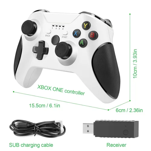 Vista 2 de ASUNCELL Wireless Controller for Xbox One Xbox Series XS gamepad Wireless video Wireless Controller with Dual Vibration and Audio Jack game