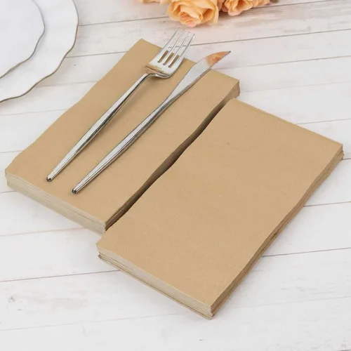 Vista 236 de Efavormart 50 Pack Servilletas de papel para fiestas de 2 capas suaves verde oliva con borde dorado de oro, servilletas para cenas, cócteles