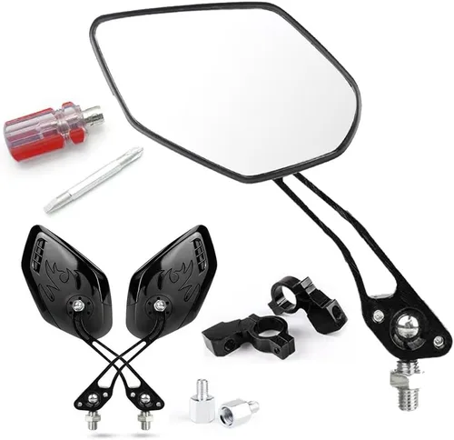 Vista 7 de Espejos de Bicicleta para Bicicletas Eléctricas - Paquete de 2 Espejos de Bicicleta Mirrycle, Espejo Retrovisor de Manillar, Espejos de Bicicleta