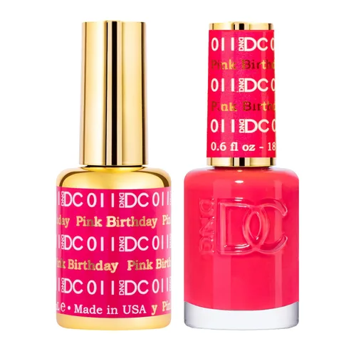 Vista 22 de Juego de esmalte de gel DND DC, colección rosa, esmalte de gel UV/LED y laca de uñas de secado al aire, dúo de esmalte a juego sin astillas, 0.5