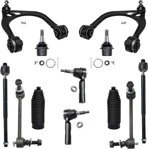 Vista 26 de Detroit Axle - Kit de suspensión frontal de 12 piezas para Volkswagen Jetta Golf Beetle, 2 brazos de control inferiores, 2 rótulas inferiores