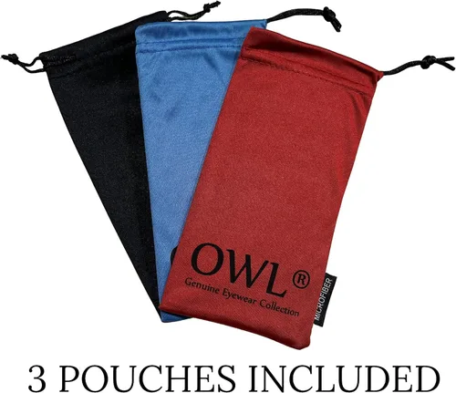 Vista 3 de Owl 12 Pack Aviator Sunglasses Mirrored Lens Eyeglasses Black, Silver, Gold Frames