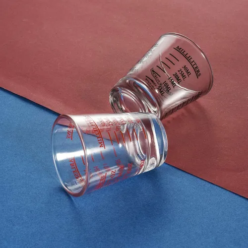 Vista 3 de Beautyflier Vasos de chupito, vaso medidor, líquido pesado, copa de vino, vaso de chupito de espresso, 26 mediciones incrementales, 1 oz, 6