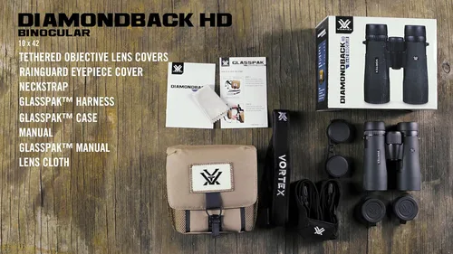 Vista 6 de Prismáticos Vortex Optics Diamondback HD 10x42 - Sistema óptico HD, agarre antideslizante, impermeable, antiempañamiento, a prueba de golpes