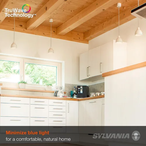 Vista 7 de SYLVANIA - Bombilla LED TruWave Natural Series BR30, equivalente a 65 W, eficiente 7 W, base media, regulable, 650 lúmenes, esmerilada, 2700 K
