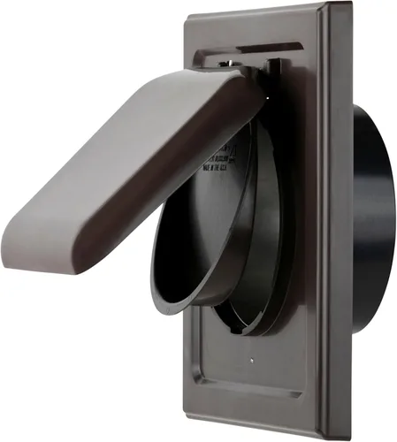 Vista 32 de NO-PEST VENT – Cubierta de ventilación exterior para secadora o extractor de baño, doble puerta, 4 pulgadas, tubo de 12 pulgadas, fabricada en EE.