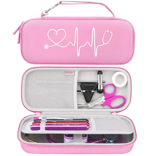 Vista 14 de BOVKE Funda para Estetoscopio para 3M Littmann Classic III Monitoring, Lightweight II S.E, Cardiology IV Diagnostic, Estetoscopios MDF Acoustica
