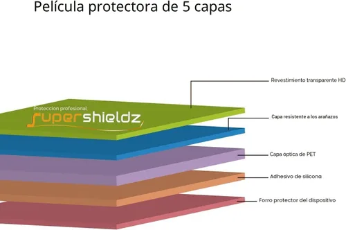 Vista 2 de Supershieldz Protector de pantalla diseñado para LG G Pad 5 10.1 FHD, protector transparente de alta definición (PET)