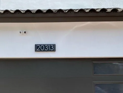 Vista 7 de Números de Casa Blancos para Exteriores - Números de Casa Flotantes Modernos de 5 Pulgadas para Exteriores, Crea Sombras Atractivas e Interesantes
