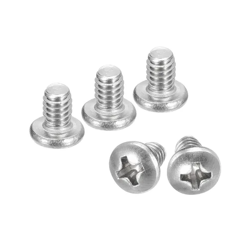 Vista 80 de uxcell Tornillos de máquina de cabeza redonda #10-32x1/2, tornillo de acero inoxidable 304 18-8, accionamiento Phillips, totalmente roscado, acabado