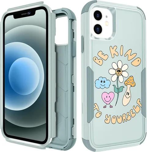 Vista 143 de Funda para iPhone SE 2020/2022/3ª generación, para iPhone 8/7, funda protectora resistente con diseño de flor linda para mujeres, hombres, niñas
