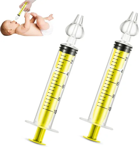 Vista 8 de Aspirador nasal para bebé, jeringa nasal para jeringa de bebé, irrigador nasal con punta de succión nasal de silicona reutilizable profesional, Azul