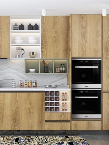 Vista 2 de FunStick Papel de Contacto de Madera Natural Marrón Despegar y Pegar Papel de Contacto de Grano de Madera Autoadhesivo Papel Tapiz de Madera