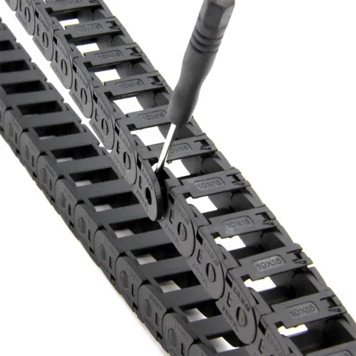 Vista 7 de BCZAMD - Conectores de extremo de cadena de arrastre de 0.394 x 0.591 in, piezas de cadenas de repuesto para cable abierto exterior, cadenas