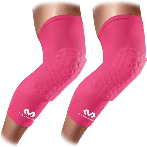 Vista 13 de Rodilleras de compresión: McDavid Hex Par de rodilleras de compresión hexagonales para baloncesto, voleibol, levantamiento de pesas y más