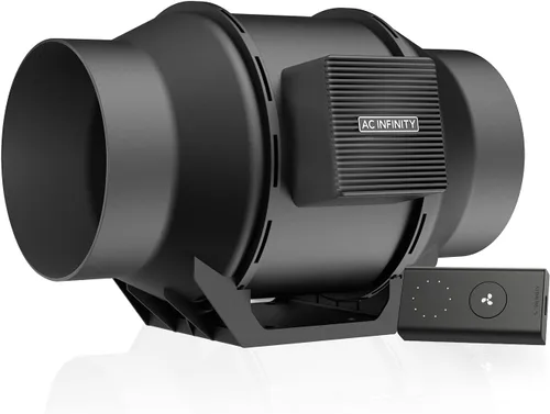 Vista 15 de AC Infinity CLOUDLINE PRO T10, ventilador de conducto en línea silencioso de 10 pulgadas con controlador de temperatura, humedad y VPD, control