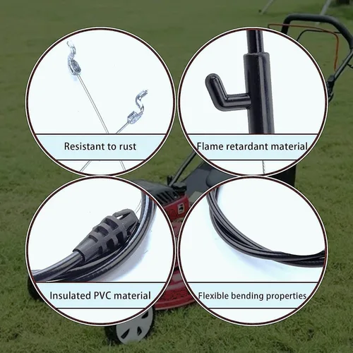 Vista 6 de Cable de control 946-04661A compatible con Troy Bilt TB110 TB280ES TB230 TB320 Craftsman MTD Yard Machine Yard-Man Bolens Murray Lawn Mower, Repl