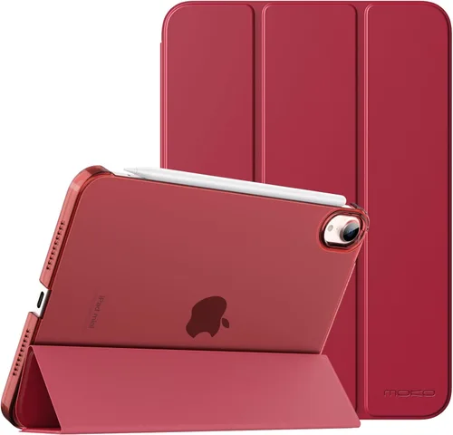 Vista 26 de MoKo Funda para iPad mini 7 (A17 Pro) Generación 2024, Funda para iPad mini 6 2021, Funda Protectora Delgada y Ligera de 8.3 Pulgadas con Carcasa