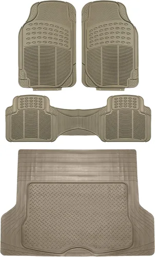 Vista 17 de FH Group Alfombrillas para Piso de Automóvil - Alfombrillas de Piso de Goma Resistente para Automóviles, Juego Trasero de Ajuste Universal