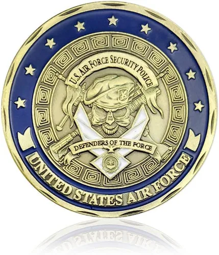 Vista 3 de Moneda conmemorativa de desafío de la policía de seguridad de la Fuerza Aérea de EE. UU