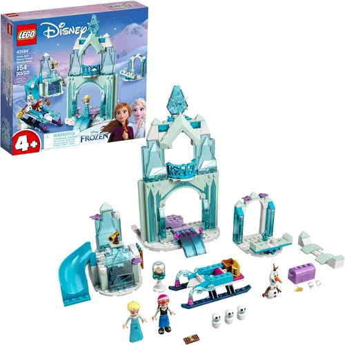 LEGO Disney 43194 Frozen Wonderland 43194 - Juguete de castillo con minifiguras de princesa de Disney, regalos para niños de 4 años de edad, niñas y