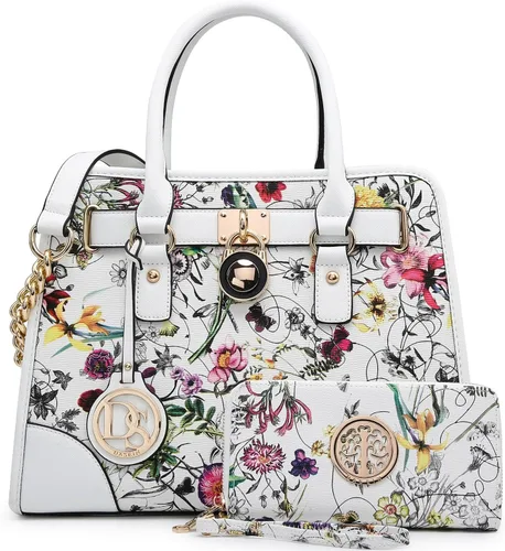 Vista 26 de Dasein - Bolso de mano para mujer, con asa superior, bolsa de hombro, bolsa de trabajo, 2 unidades.
