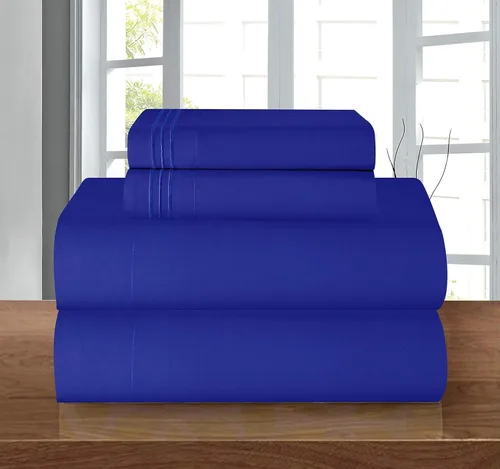 Vista 74 de Elegant Comfort - Juego de sábanas de microfibra de 1500 hilos de calidad hotelera prémium de 4 piezas - Resistente a arrugas, sábana bajera