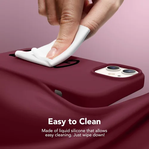 Vista 669 de GONEZ Funda magnética para iPhone 14, compatible con Magsafe, con protector de pantalla + protector de cámara, forro de microfibra antiarañazos