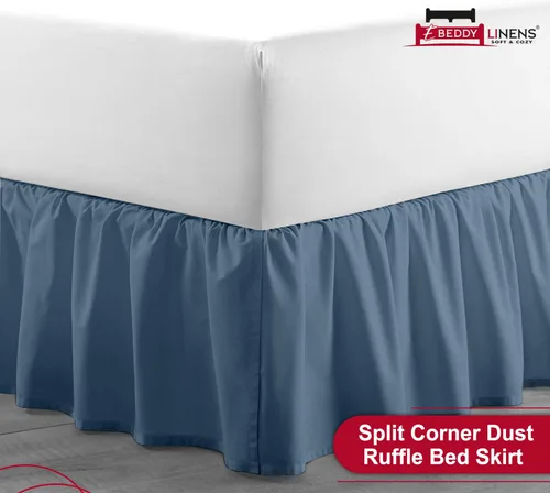 Vista 120 de eBeddy Linens 1 falda de cama de algodón egipcio de 800 hilos, tamaño individual de 39 x 75 a 14 pulgadas, caída y caída, fácil de lavar, resistente