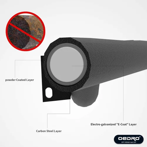 Vista 4 de oEdRo 6" Barras de estribo lateral de repuesto para Ram 1500 Crew Cab 2009-2018 y 2500/3500 2010-2026 y 1500 Classic 2019-2024, barras de estribo